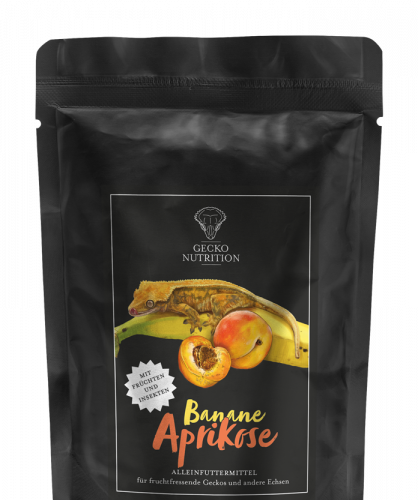 Gecko Nutrition - harjasgeko toit Aprikoos & Banana